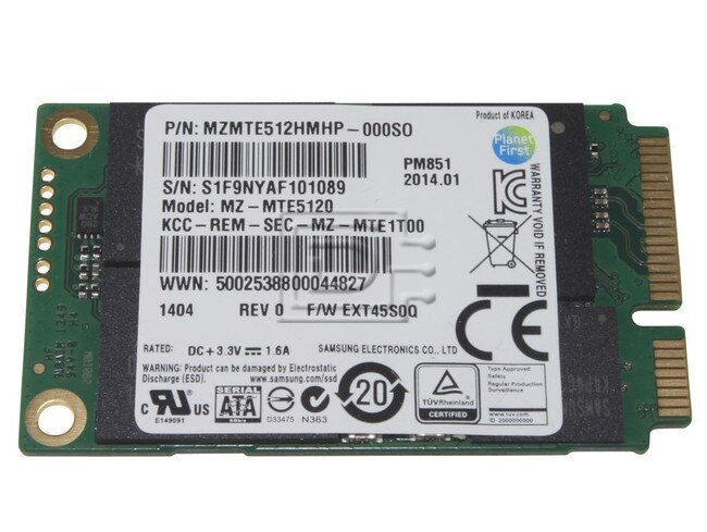 SAMSUNG MZMTE512HMHP MZMTE512HMHP-000S0 SATA mSATA SSD image 1