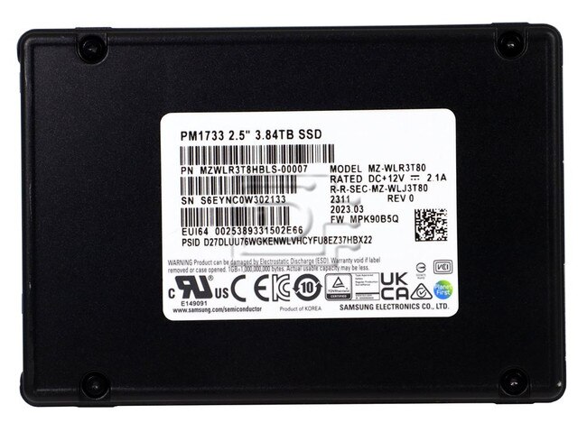 SAMSUNG MZWLR3T8HBLS-00007 MZ-WLR3T80 7.68TB U.3 PCIe 4.0 NVMe Solid State Drive SSD Image 2 image