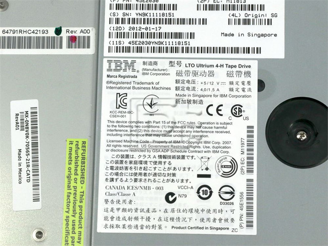 Dell N8V0K F867T 45E2030 LTO4 SAS Tape Drive image 4
