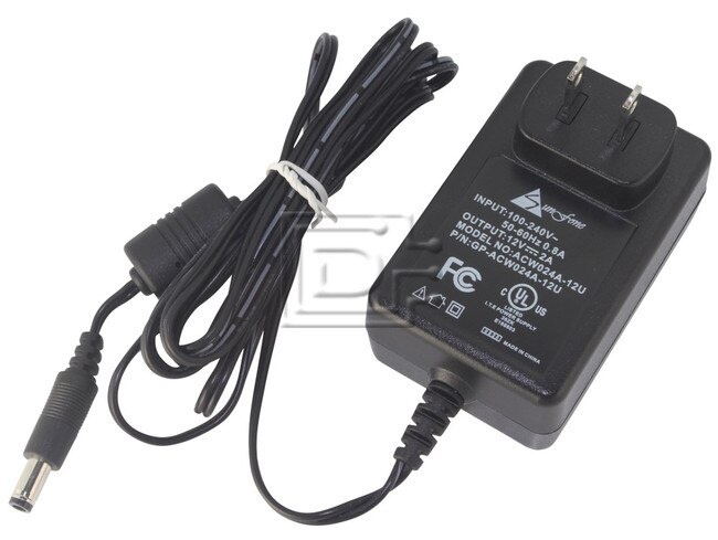 Juniper NS-5GT-PWR-L-US VAN40B-12B TC10L-090 094-0169-000 094-0172-000 094-0180-000 ACW024A-12U AC adapter and Power Cord image 