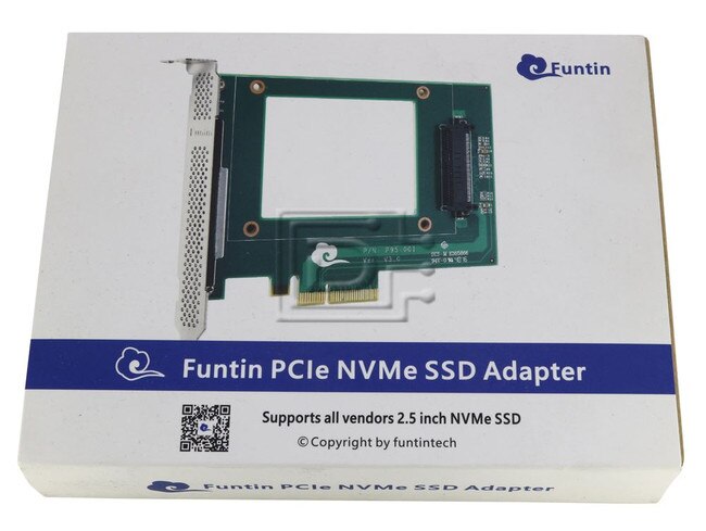 U.2 to PCIe Adapter for 2.5-inch U.2 NVMe SSD, SFF-8639, PCIe x4