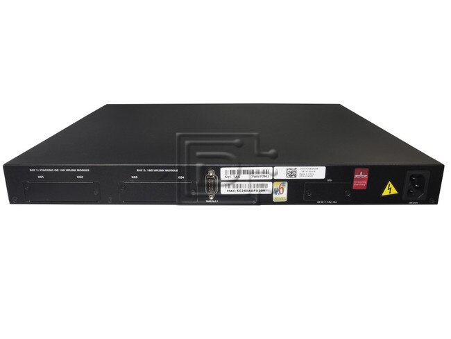 Dell 6224 PC6224 TK308 0TK308 CN-0TK308-28298-719-0027 RN856 0RN856 Dell 24 Port Switch 6224 Image 3 image