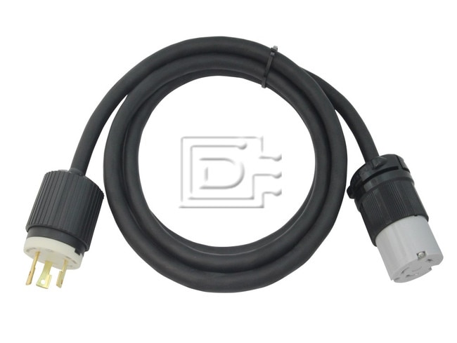 Generic CAB-PWR-L6-30P-L6-30R-3M-BN-OE Generic 250V Volts 30Amp 10foot 10feet Power Extension Cord image 1