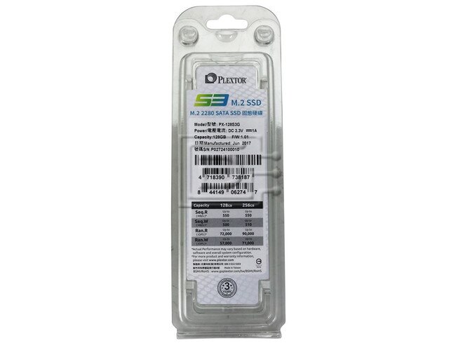 Plextor PX-128S3G M.2 2280 Solid State Drive Image 3 image