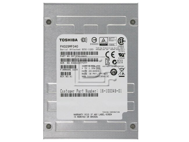 Toshiba PX02SMF040 Toshiba SAS SSD 12Gbps eMLC image 2