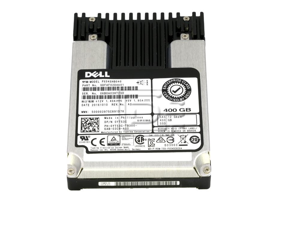 Dell YT53C / Toshiba PX04SHB040 400GB 2.5