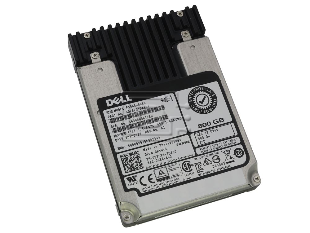 Toshiba PX04SHB080 RVCY3 0RVCY3 SDFAF01DAA01 SAS eSSD Image 1 image