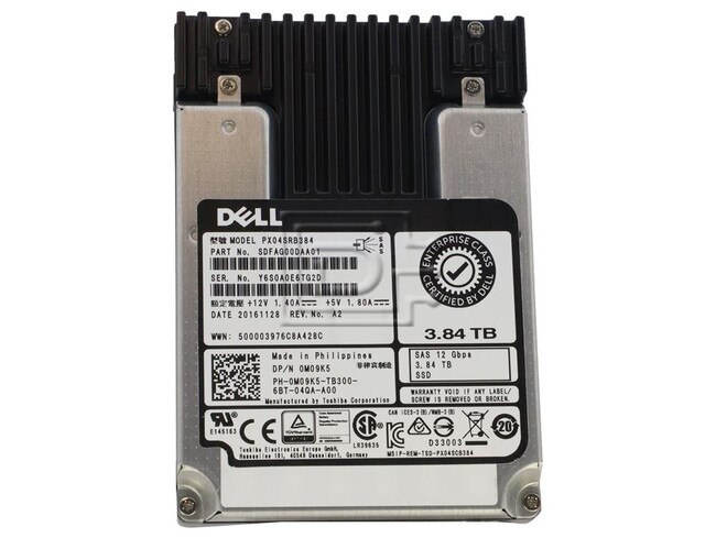 Toshiba PX04SRB384 M09K5 0M09K5 SAS eSSD Image 1 image