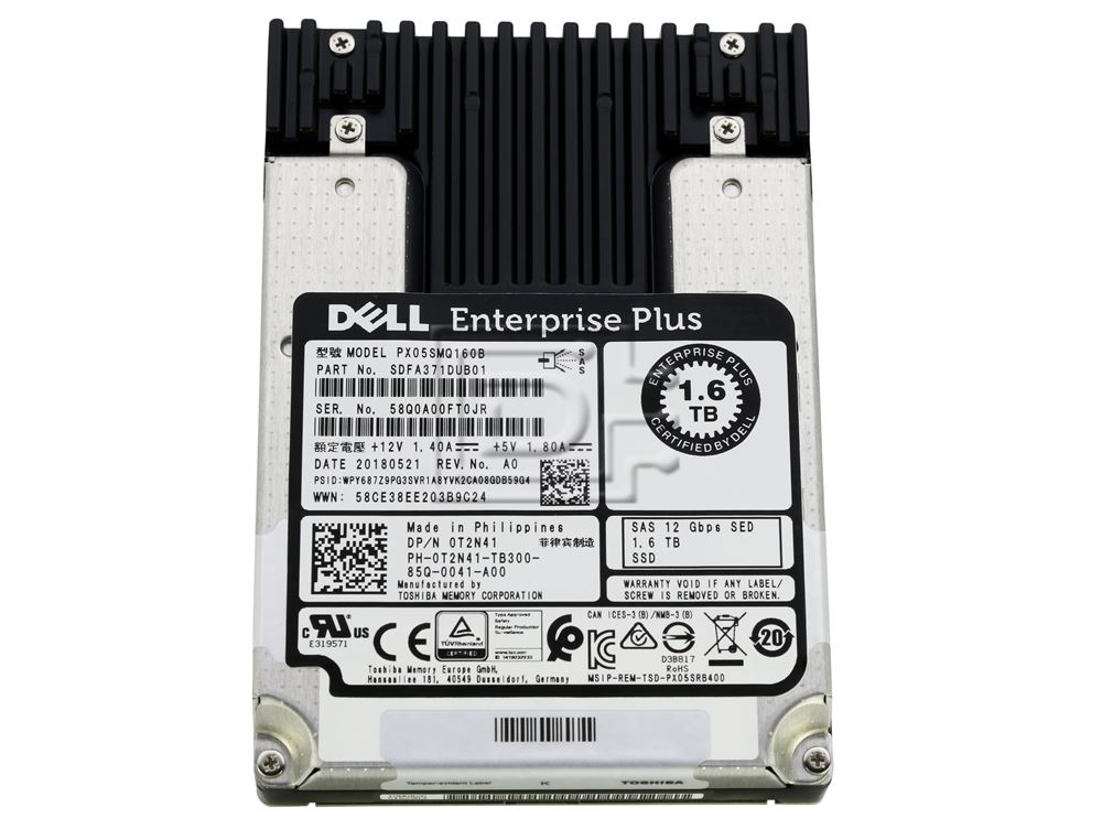 Toshiba PX05SMQ160B SDFA381DUB01 SDFA381DGB01 T2N41 0T2N41 SAS Solid State Drive Image 2 image