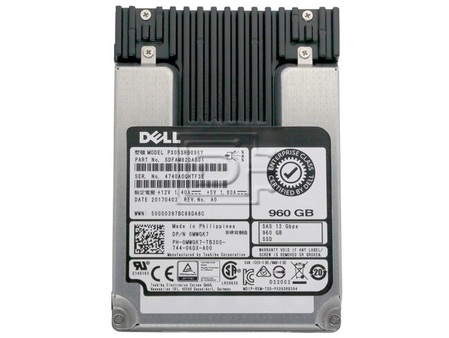 Dell Mwgk7 Px05srb096y 960gb 2 5 Read Intensive Mlc Sas Essd