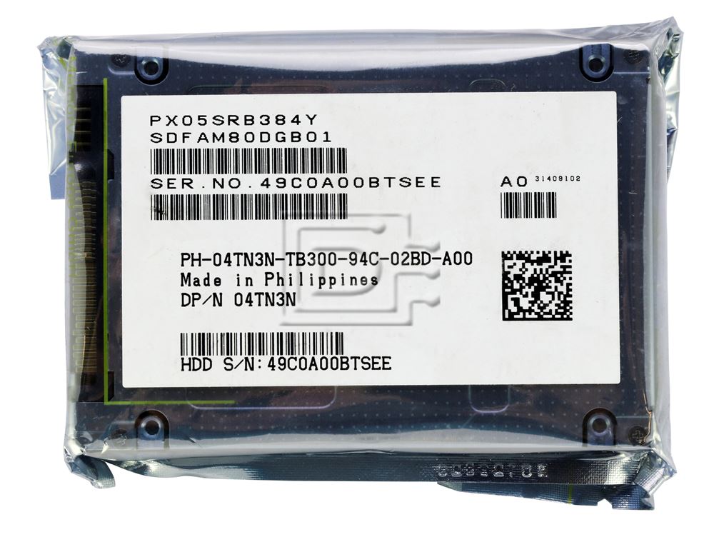 Dell Enterprise Plus 4TN3N / Toshiba PX05SRB384Y 3.84TB 2.5