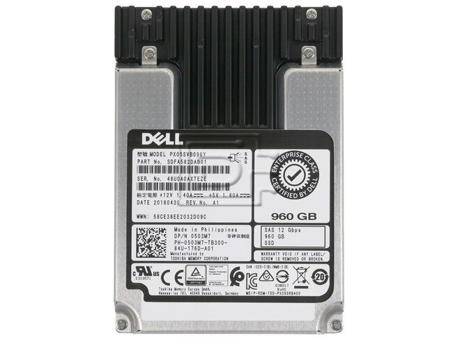 Toshiba PX05SVB096Y 503M7 0503M7 SDFA582DAB01 SAS Solid State Drive image 2