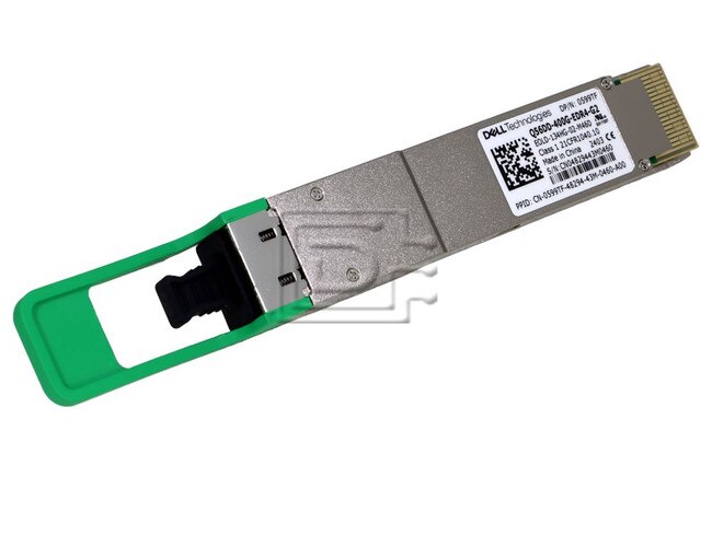 Dell Q56DD-400G-EDR4-G2 407-BCID Q56DD-400G-EDR4 0599TF 599TF 1YNC0 01YNC0 6MGDY 06MGDY EOLD-134HG-02-M46D 400G QSFP-DD Transceiver Module Image 1 image