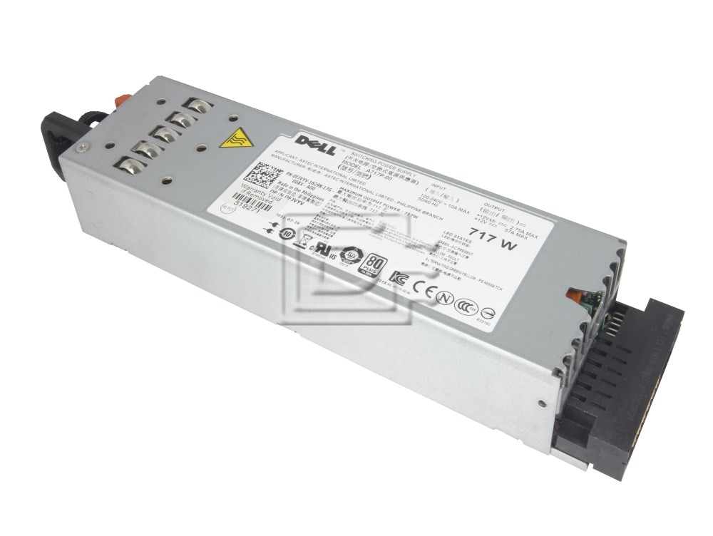Dell RN442 FJVYV 0FJVYV A717P-00 0RN442 DPS-764AB D717P-S0 RXCD0 0RXCD0 MP126 0MP126 HYYCM 0HYYCM PowerEdge R610 717W Power Supply Image 2 image