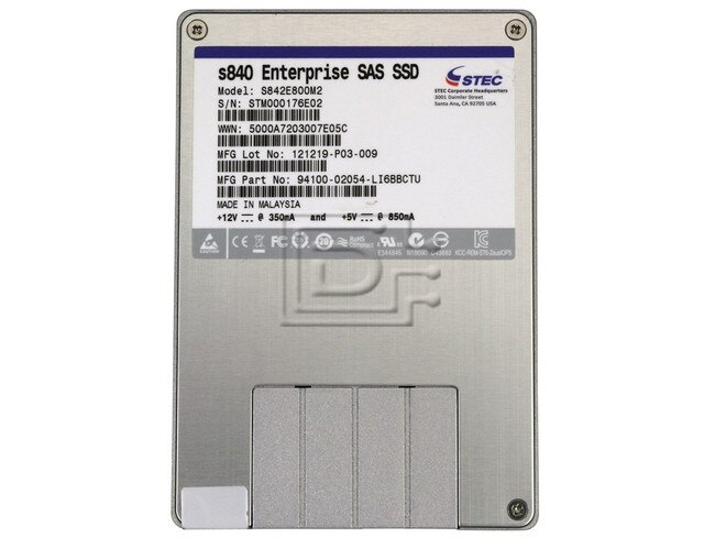 sTec S842E800M2 94100-02054-LI6BBCTU sTec 800GB SAS SSD Drive Image 2 image