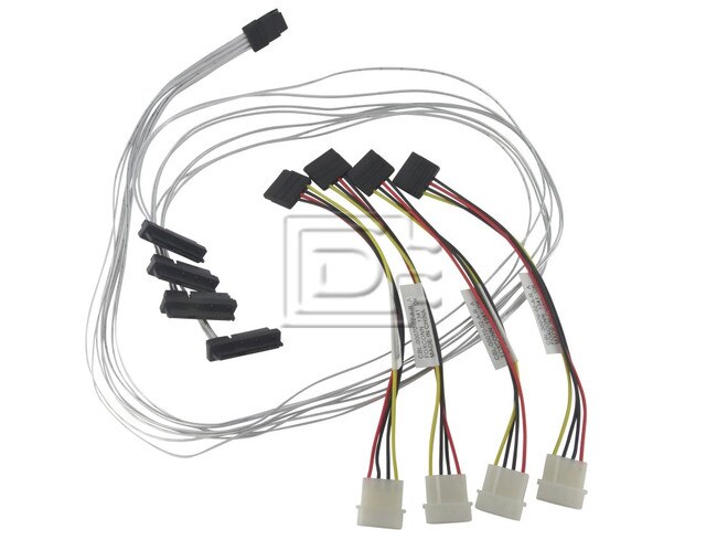LSI Logic CAB-SAS-INT-8087-8482-4C-MOLEX-BN-OE ACK-I-mSASx4-SAS4x1-FO-1m CBL-SAS8087OCF-06M 2232000-R Internal SAS Cable image 1