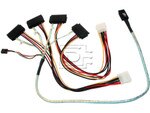 LSI Logic CAB-SAS-INT-8087-8482-4C-BN-OE ACK-I-mSASx4-SAS4x1-FO-1m CBL-SAS8087OCF-06M 2232000-R Internal SAS Cable