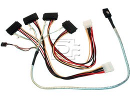 LSI Logic CAB-SAS-INT-8087-8482-4C-BN-OE ACK-I-mSASx4-SAS4x1-FO-1m CBL-SAS8087OCF-06M 2232000-R Internal SAS Cable