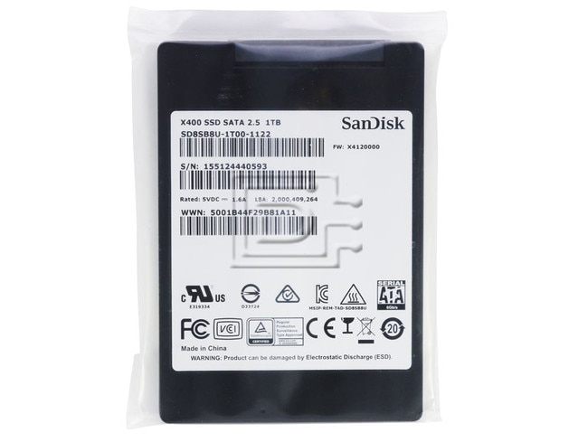 SANDISK SD8SB8U-1T00-1122 SATA Solid State Drive image 1