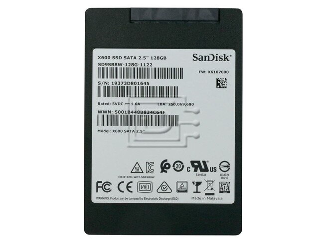 SANDISK SD9SB8W-128G-1122 SD9SB8W-128G SATA Solid State Drive image 3