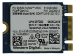Western Digital SDAPTUW-512G-1012 0FFD82 FFD82 AB292881 400-BHRH PCIe NVMe M.2 Solid State Drive