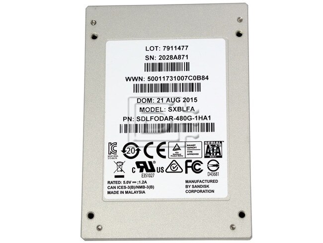 SANDISK SDLFODAR-480G SDLFODAR-480G SATA Solid State Drive Image 1 image