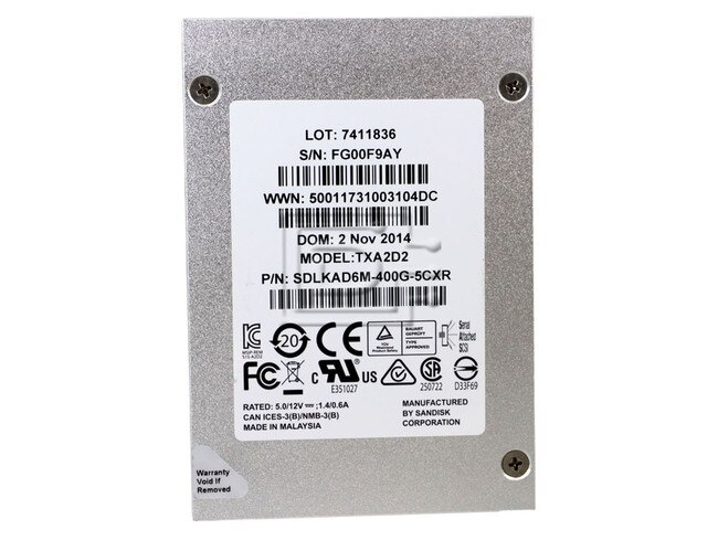 SANDISK SDLKAD6M-400G TXA2D2 TXA2D20400GA6XYR 400GB SAS SSD Image 2 image