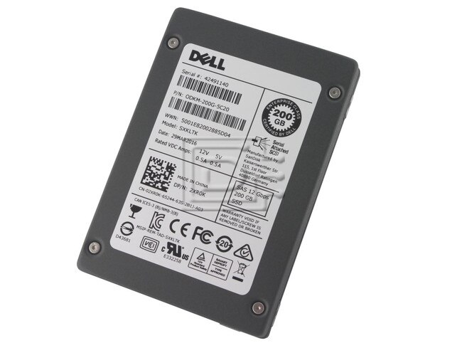 SANDISK SDLTODKM-200G-5C20 SDLTODKM-200G-5CA1 2XR0K 02XR0K SAS MLC SFF Solid State Drive image 1