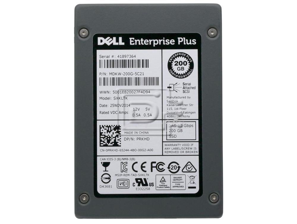 SANDISK SDLTODKM-200G-5C21 SXKLTK PRKHD 0PRKHD SAS MLC SFF Solid State Drive Image 2 image