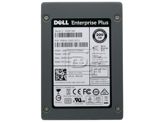 SANDISK SDLTODKM-200G-5C21 SXKLTK PRKHD 0PRKHD SAS MLC SFF Solid State Drive Image 2 image