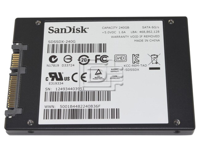 SANDISK SDSSDX-240G SDSSDX-240G-G25 Laptop SATA 2.5" SSD Solid State Hard Drive Image 1 image