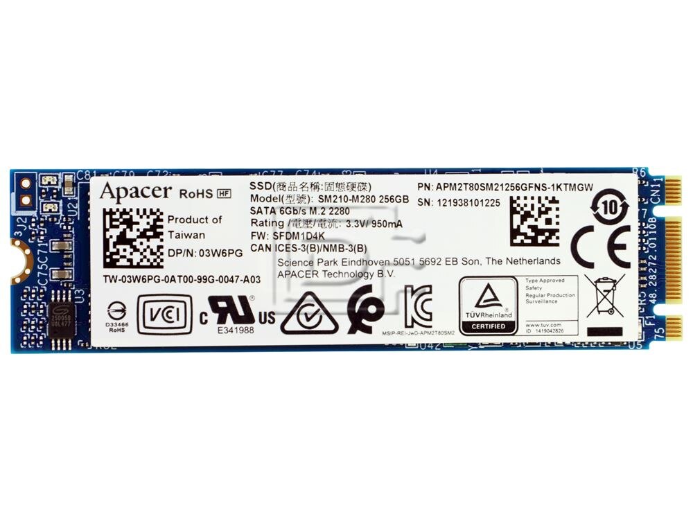 Apacer 256GB SATA NGFF x 80mm SATA 600 6Gbps Solid State