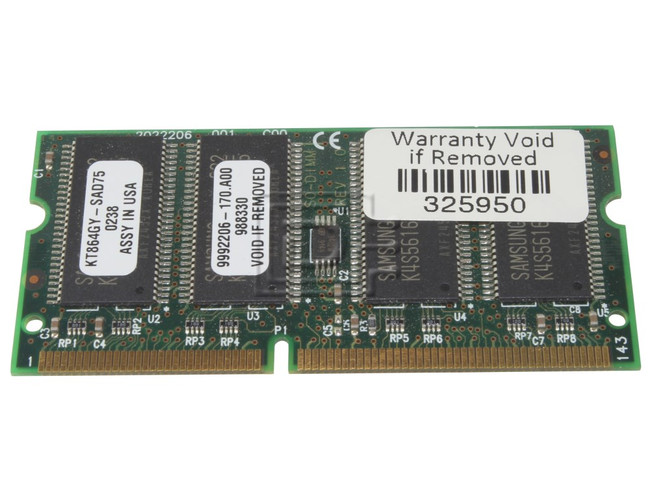 Crucial RAM-SODIMM-256MB-UP-OE MT8LSDT3264HG-133B1 PC133S-33-542 HYM72V32M636BT6-H M464S3254DTS-L7A NT256S64VH8A0GM-75B MT8LSDT3264HG KT864GY-SAD75 256MB RAM SODIMM Module image 1