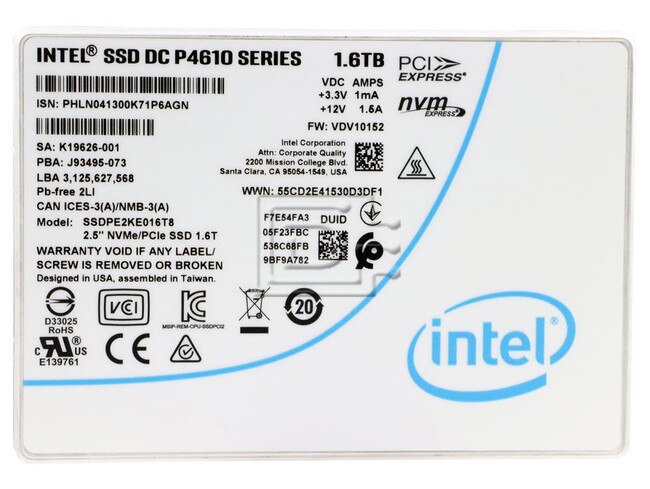 INTEL SSDPE2KE016T801 PCIe SSD image 1