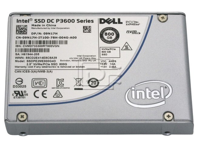 INTEL SSDPE2ME800G4D 9N17H 09N17H PCIe SSD image 3