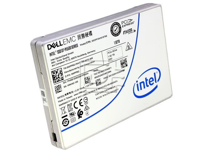 INTEL SSDPF2KX019T9E WPP9G 0WPP9G 1.92 U.2 PCIe 4.0 Gen4 Read RI SSD Image 1 image