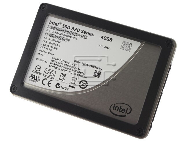 INTEL SSDSA2CT040G310 SSDSA2CT040G301 SSDSA2CT040G3 INTELSSDSA2CT04 SATA SSD image 1