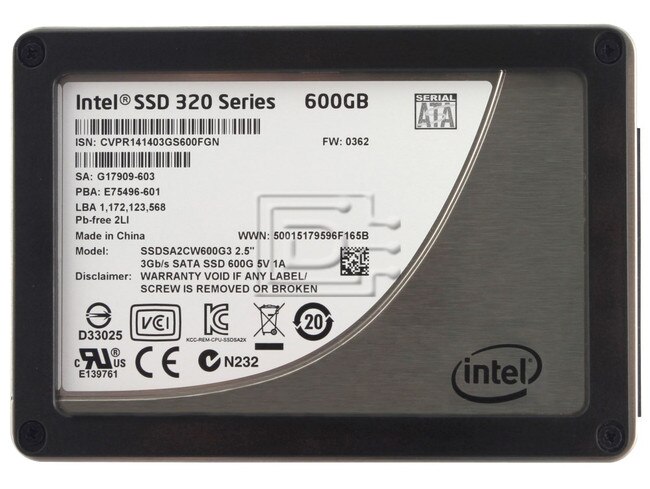 INTEL SSDSA2CW600G310 SSDSA2CW600G3 SSDSA2CW600G301 Laptop SATA Flash SSD Solid State Drive image 1