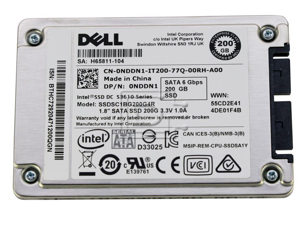 Dell NDDN1 / Intel SSDSC1BG200G4R / SSDSC1BG400G4 200GB 1.8