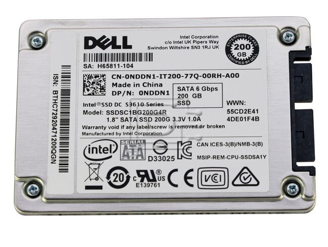 INTEL SSDSC1BG200G4R SSDSC1BG200G4 NDDN1 0NDDN1 SSDSC2BX100G401 SATA SSD image 1