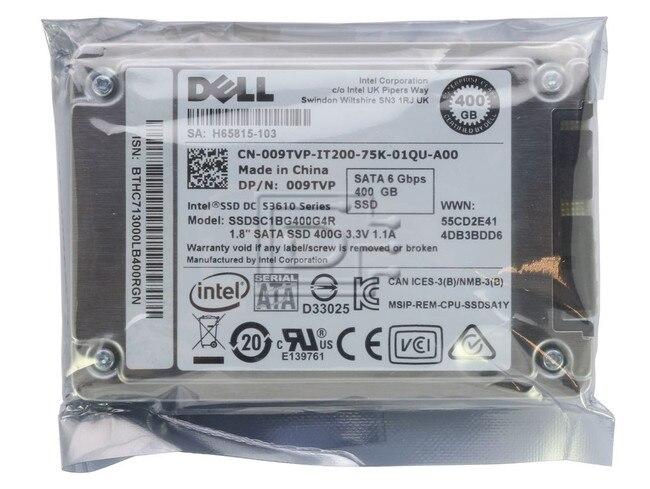 INTEL SSDSC1BG400G4R SSDSC1BG400G4 67D8C 067D8C 09TVP 009TVP SSDSC2BX100G401 SATA SSD Image 1 image