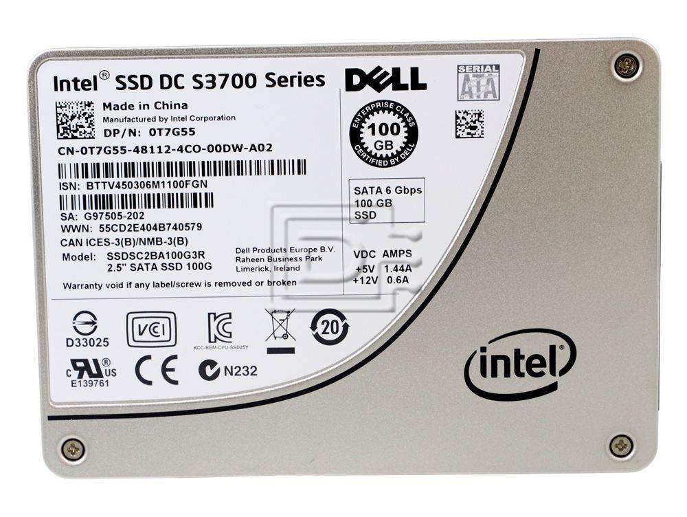 INTEL SSDSC2BA100G3R T7G55 0T7G55 SSDSC2BA100G3 SSDSC2BA100G301 SATA SSD Image 2 image
