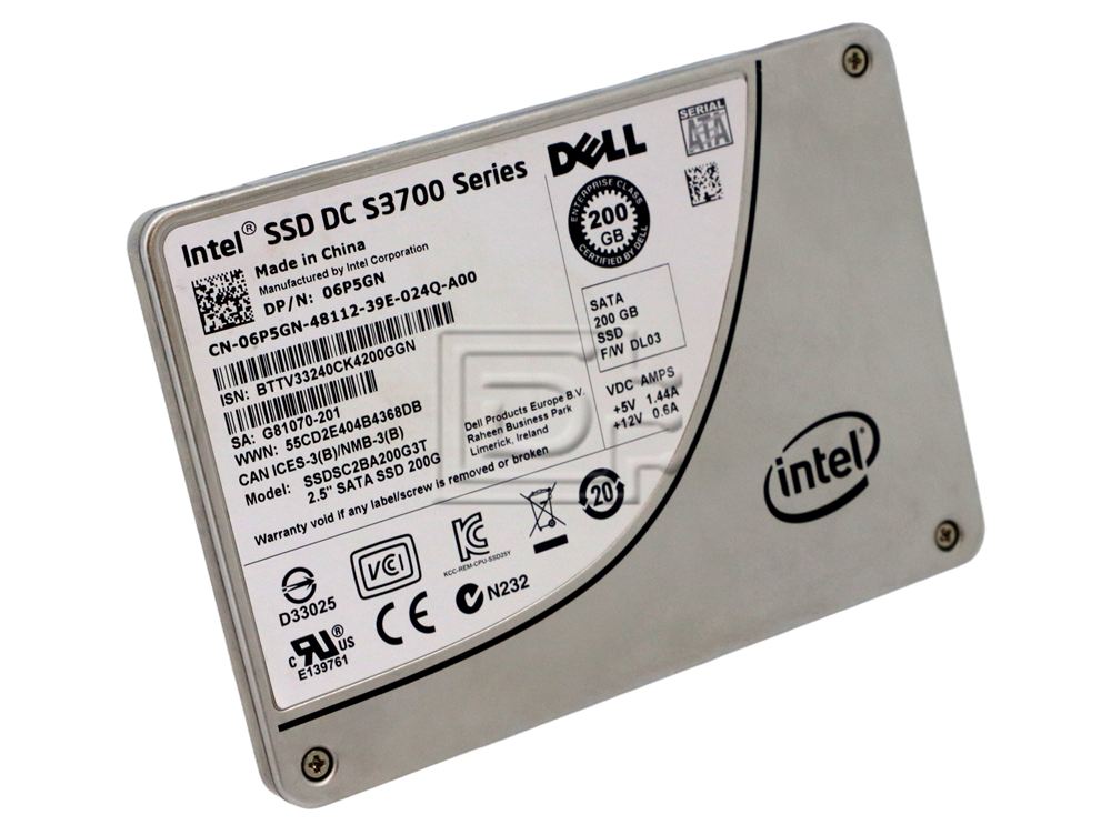INTEL SSDSC2BA200G3T 6P5GN 06P5GN SATA Solid State Drive Image 1 image