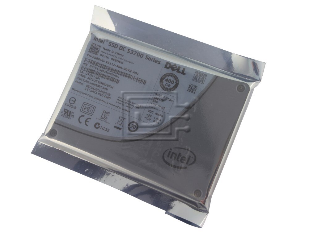 INTEL SSDSC2BA400G3R 58DVD 058DVD SATA SSD Image 1 image