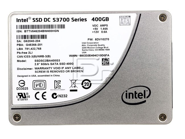 INTEL SSDSC2BA400G3T SSDSC2BA400G301 SSDSC2BA400G3 400GB Write Intensive WI 10DWPD 7300TBW SATA SSD Image 2 image