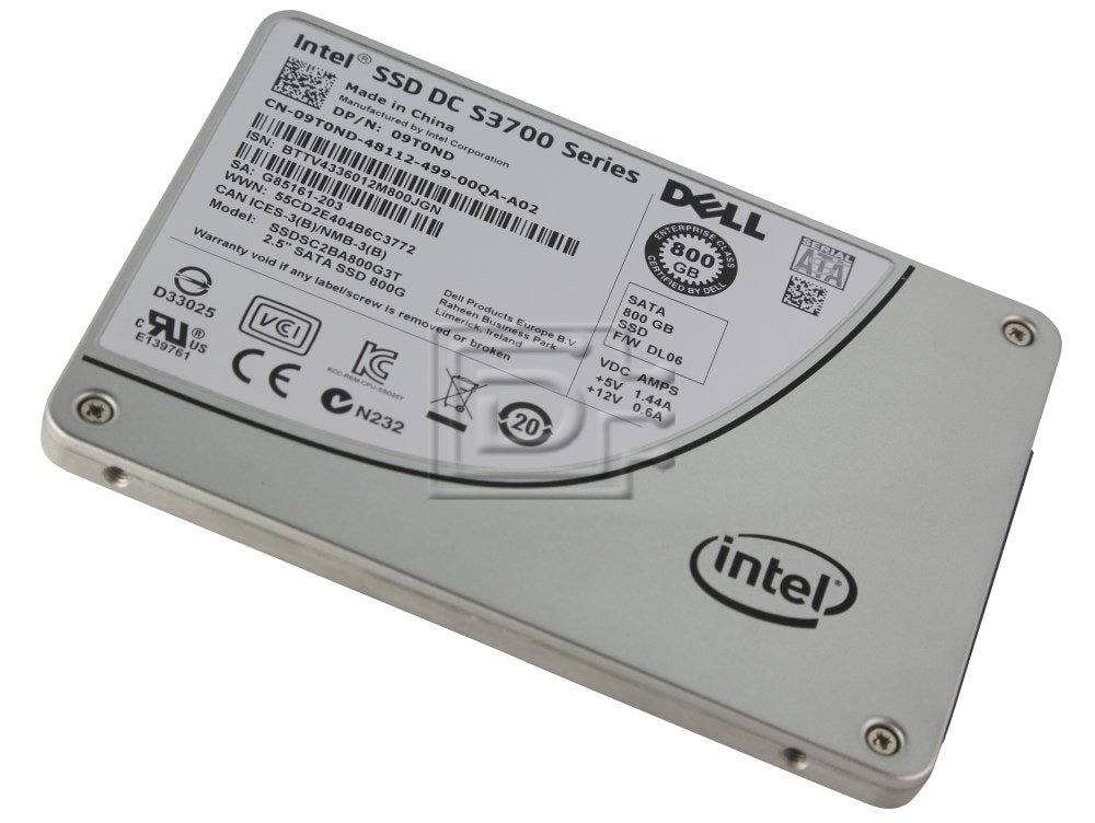 Dell 9T0ND / Intel SSDSC2BA800G3T / SSDSC2BA800G3 800GB DC Dell 9T0ND / Intel SSDSC2BA800G3T / SSDSC2BA800G3 800GB DC