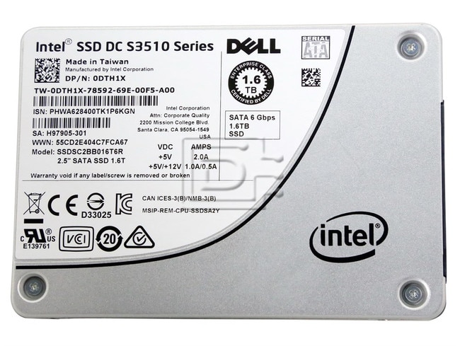 INTEL SSDSC2BB012T6R 0KYTDG KYTDG SATA SSD image 1
