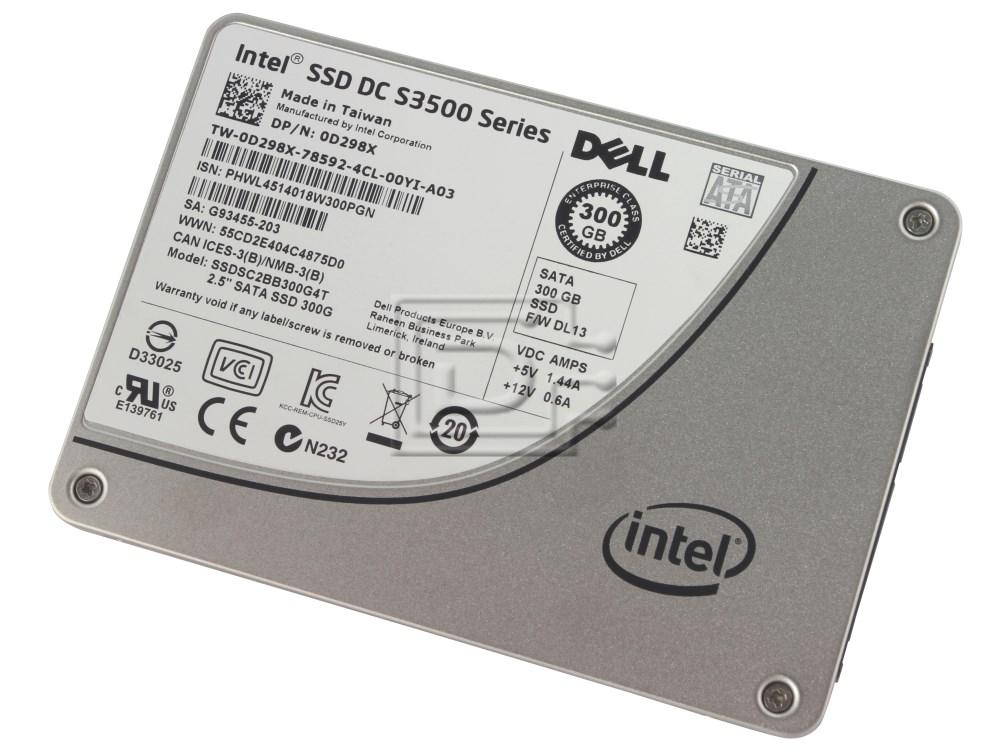 Dell Intel DC S3500 Series SSDSC2BB300G4T / D298X 300GB 2.5