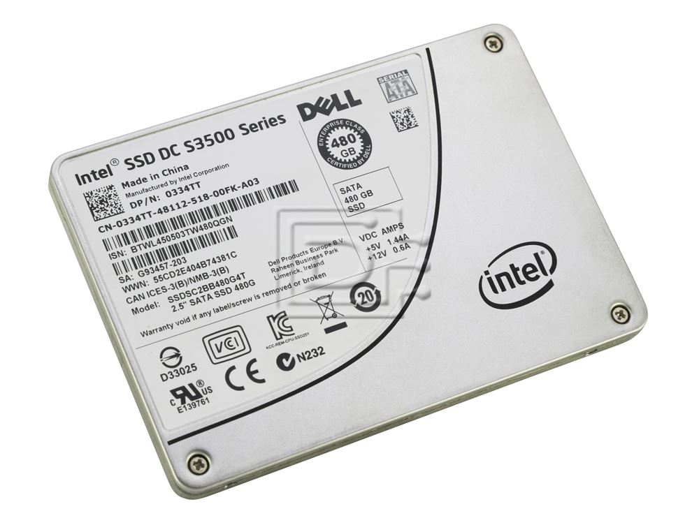 INTEL SSDSC2BB480G4T 334TT 0334TT SATA Solid State Drive Image 2 image