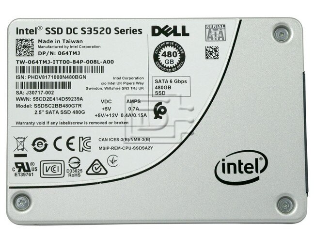INTEL SSDSC2BB480G7R 64TMJ 064TMJ SATA Solid State Drive Image 2 image